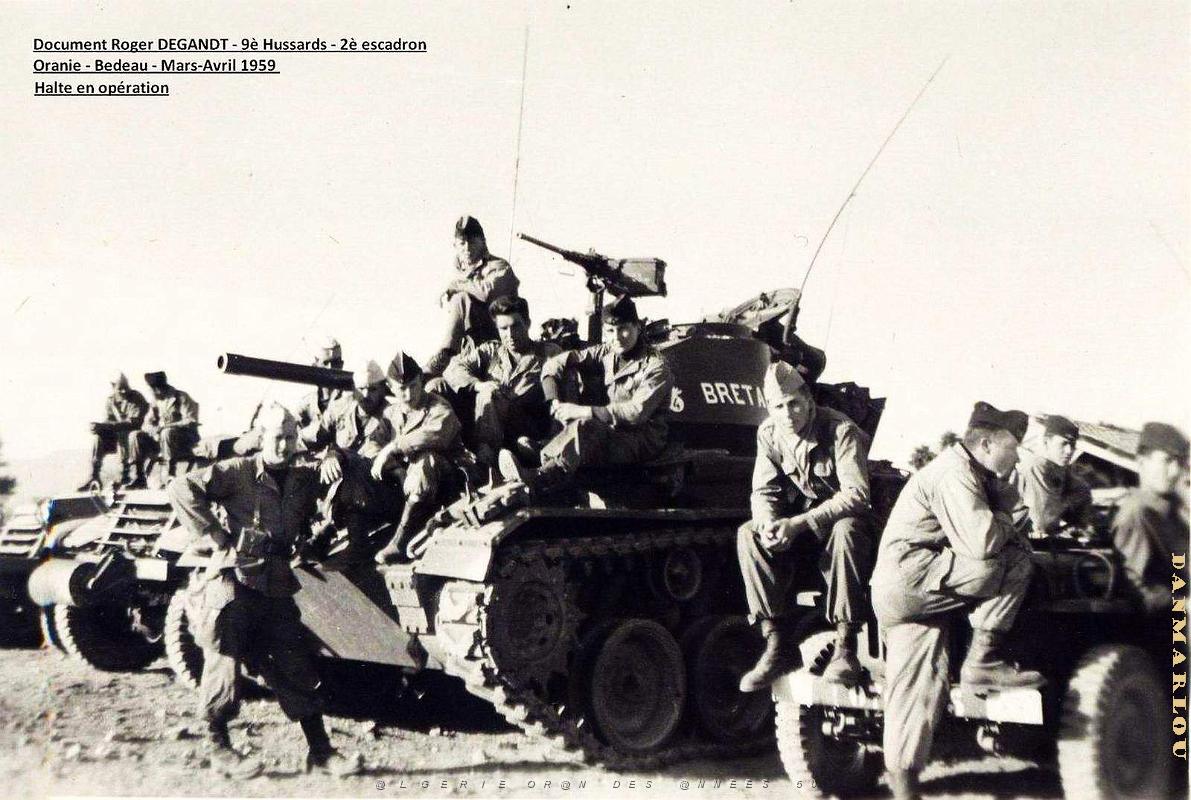 Bedeau - 9e Hussards - Halte en Operation - 1959 .jpg